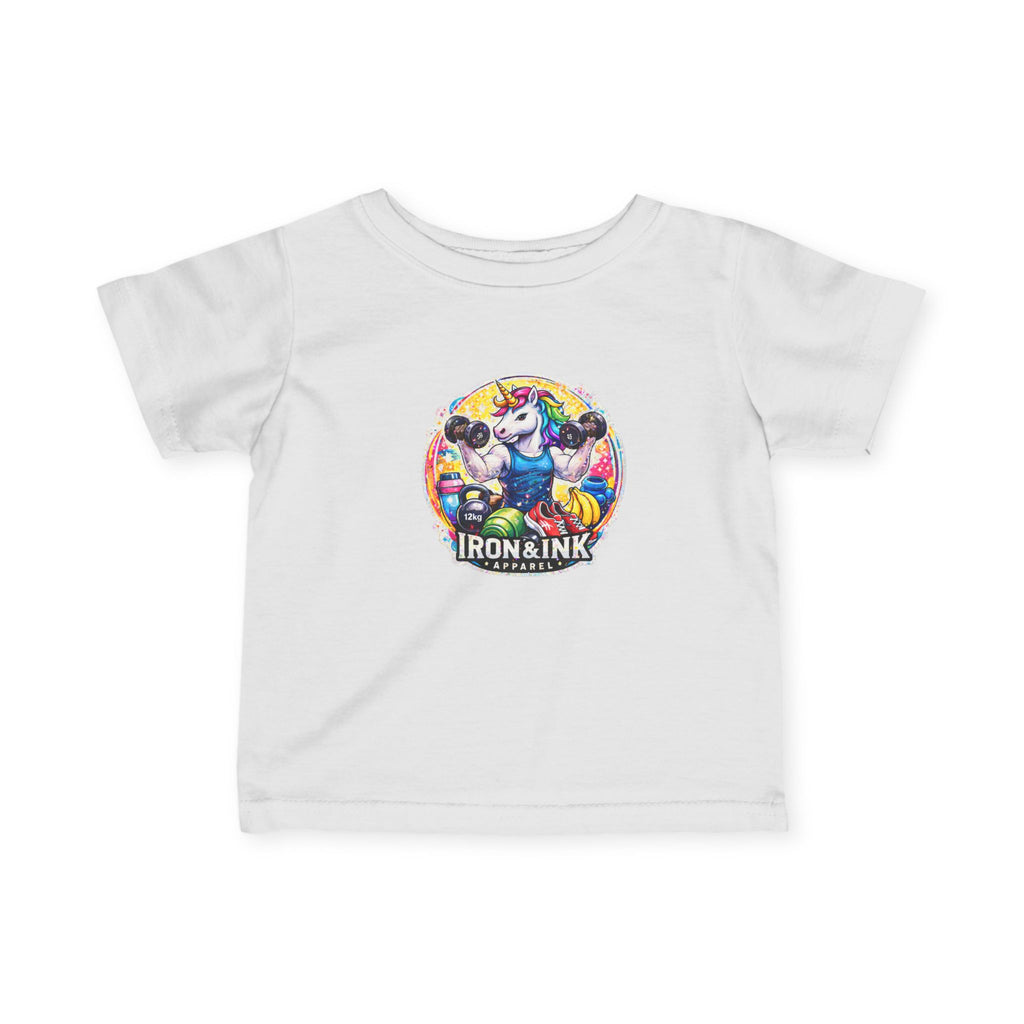 Infant Tee — 'I Don't Glimmer I Sparkle' Unicorn Graphic Baby T‑Shirt - Iron & Ink Apparelironink tattoo fitness clothing
