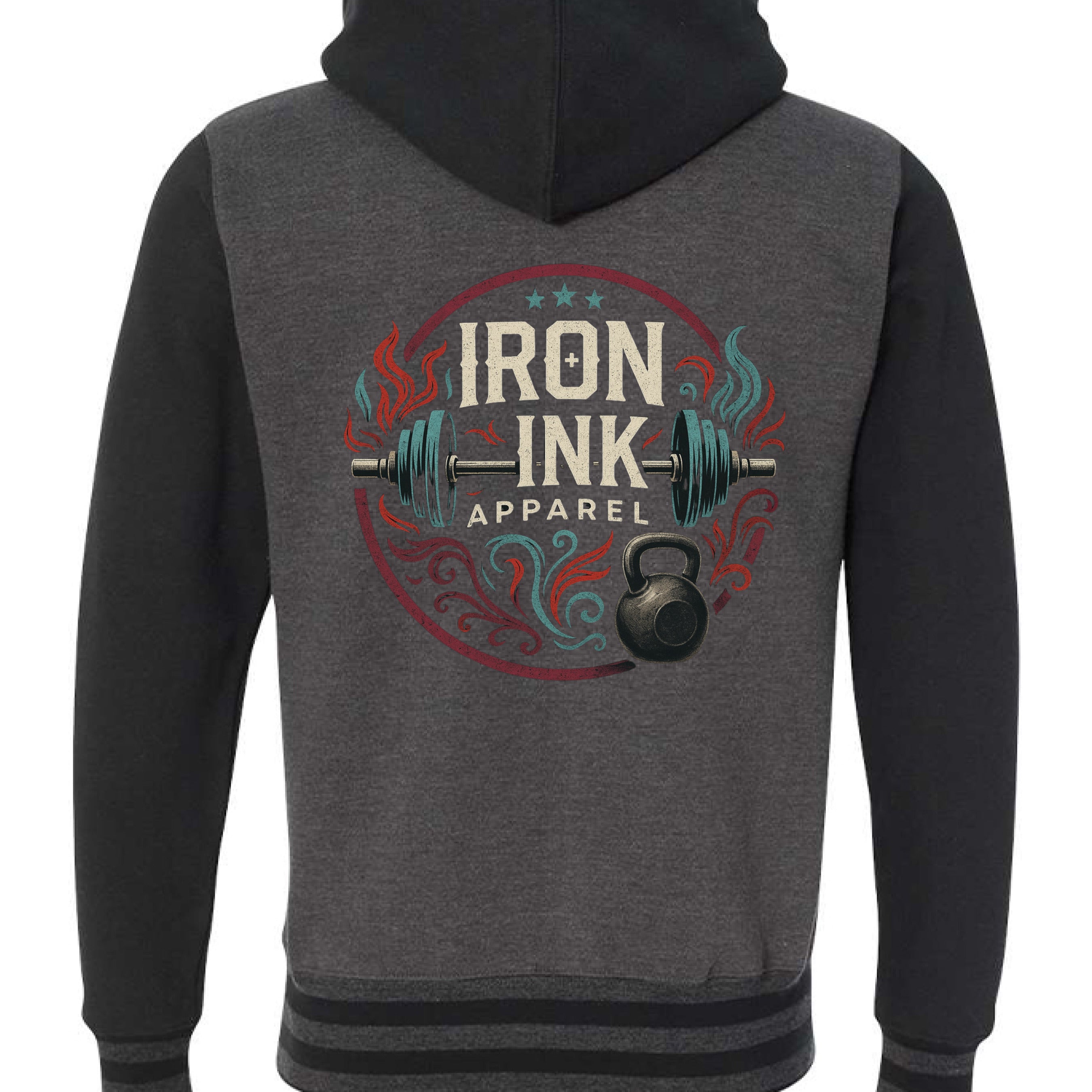 Charcoal Heather/ Black - BACK