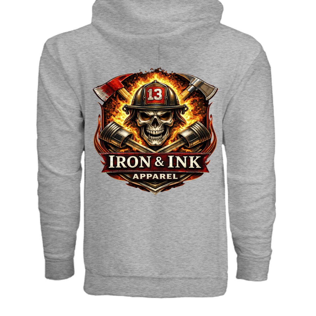 Fire support zip - Iron&Inkironink tattoo fitness clothing