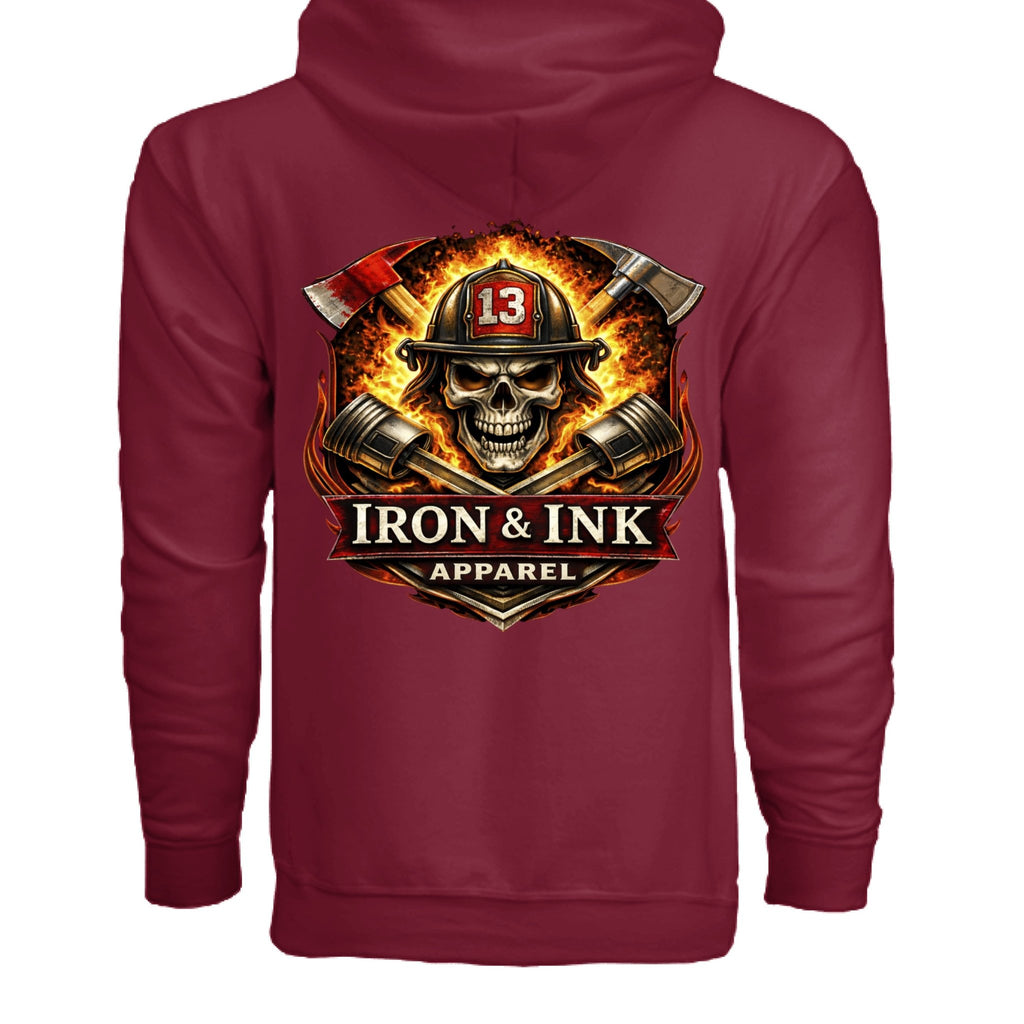 Fire support zip - Iron&Inkironink tattoo fitness clothing
