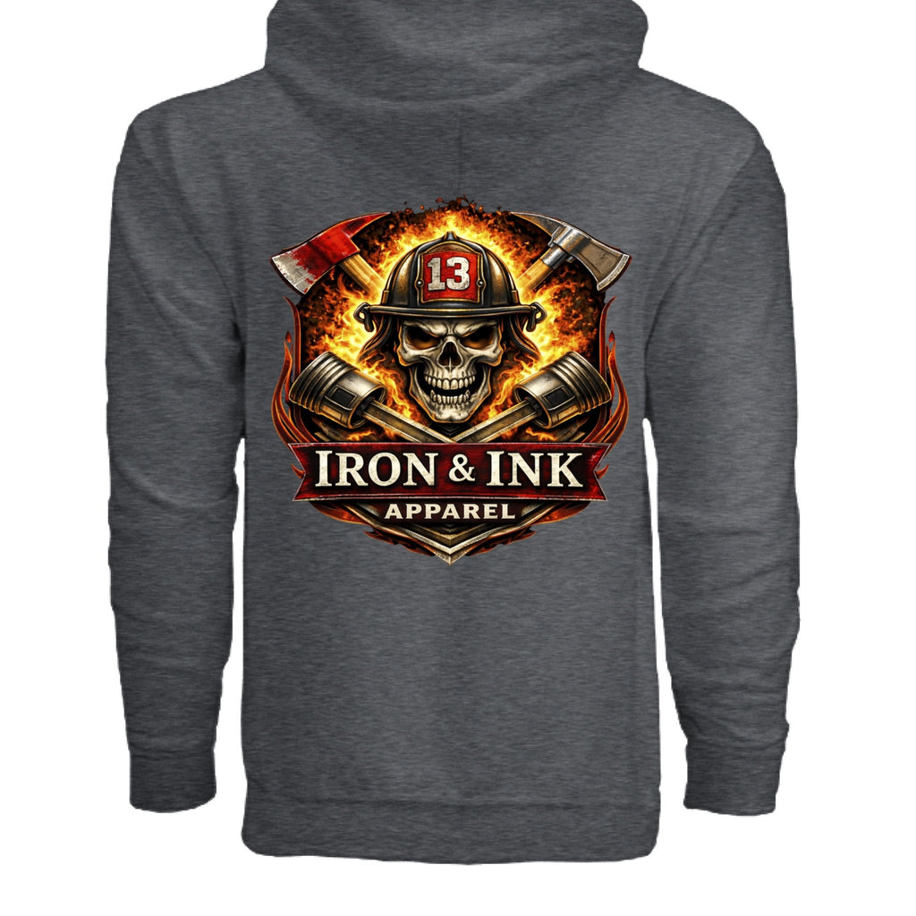 Fire support zip - Iron&Inkironink tattoo fitness clothing