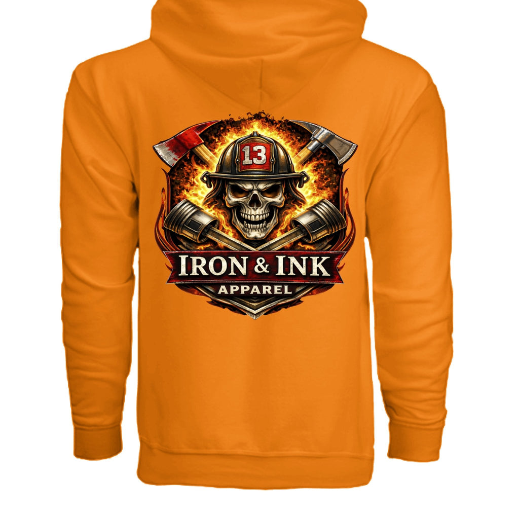 Fire support zip - Iron&Inkironink tattoo fitness clothing