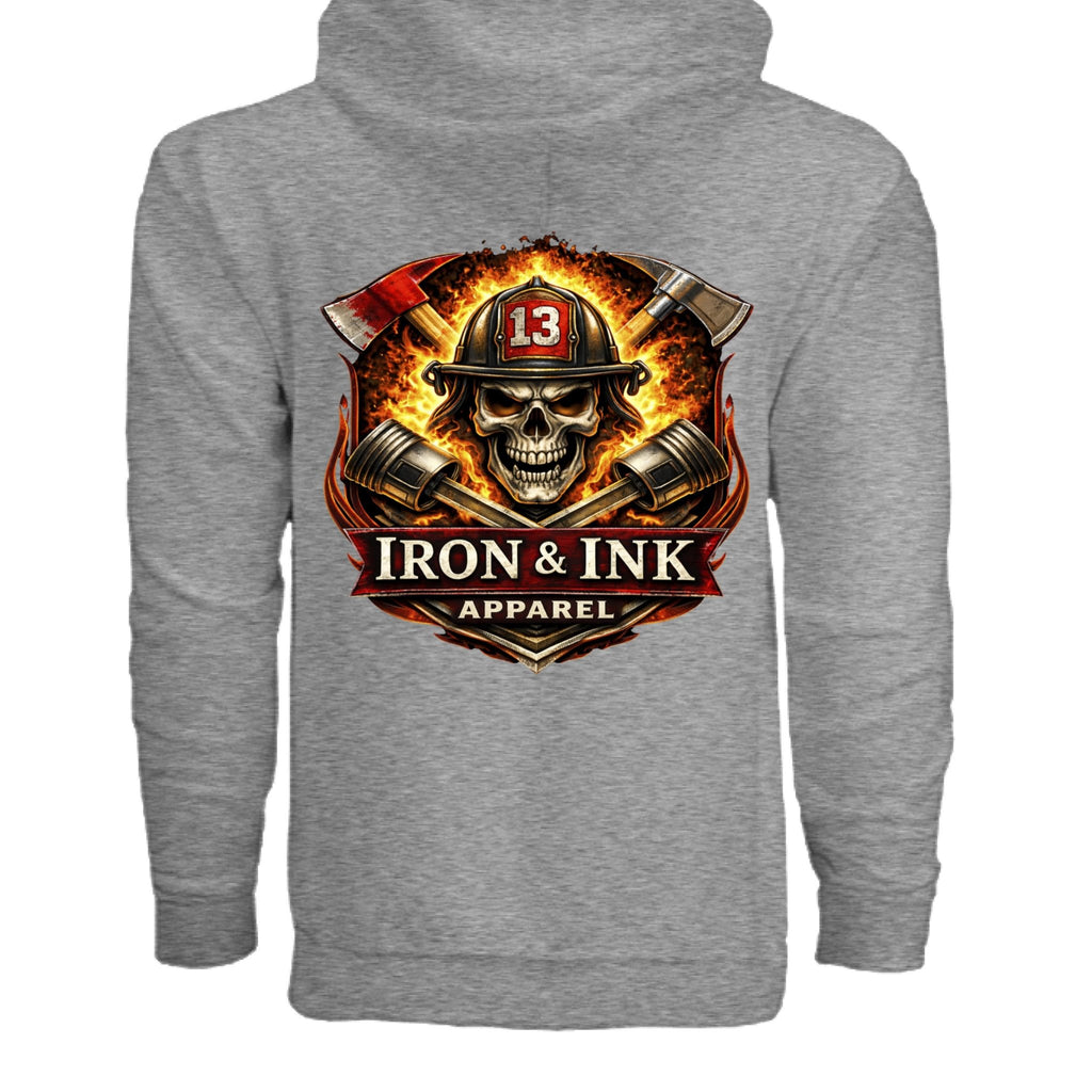Fire support zip - Iron&Inkironink tattoo fitness clothing