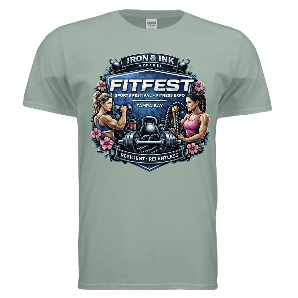 Women cut FitFest t - Iron&Inkironink tattoo fitness clothing