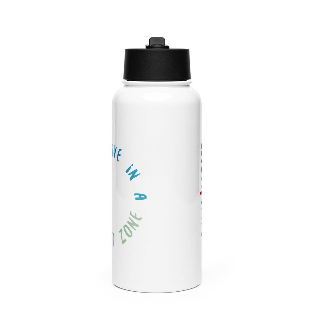 Stainless steel water bottle with a straw lid - Iron & Ink Apparelironink tattoo fitness clothing
